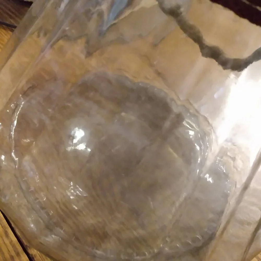 Large Glass Lantern Jar Jug with Nautical Rope Handle